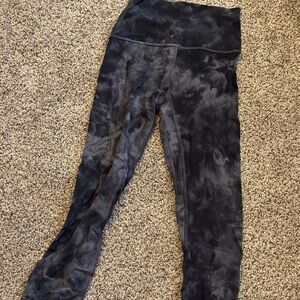 lululemon athletica Black Tie-Dye Leggings